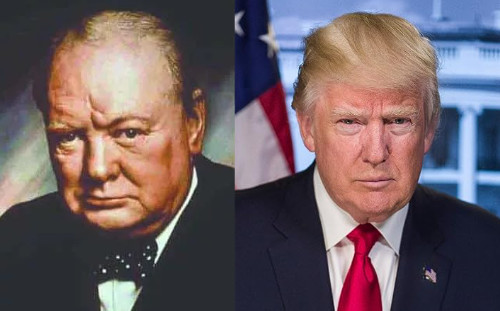 Winston Churchill and Donald Trump