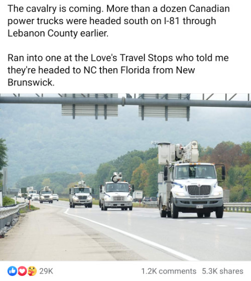 Canadian power trucks head south