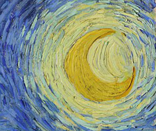 The moon from Van Gogh's 'The Starry Night'