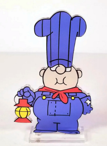 A cartoon drawing of a round-faced man,
it's 'Conjunction Junction, What's Your Function' from the old Schoolhouse Rock shorts