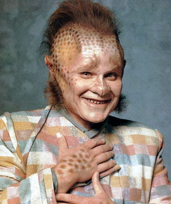 Ethan Phillips in Neelix makeup