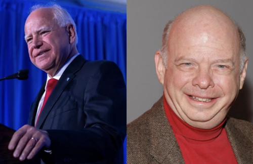 Tim Walz and Wallace Shawn