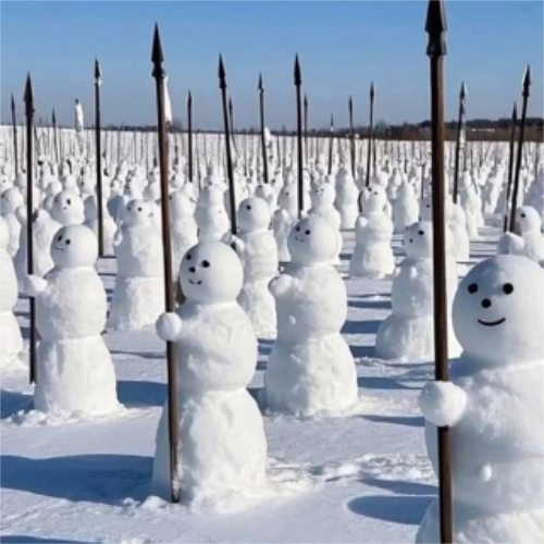 An army of snowmen