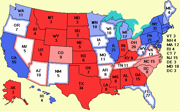 electoral college map