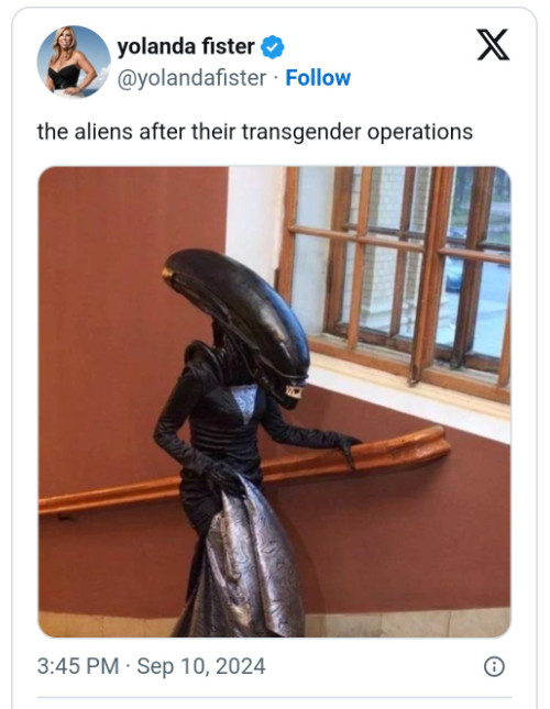 The aliens after their transgender operations