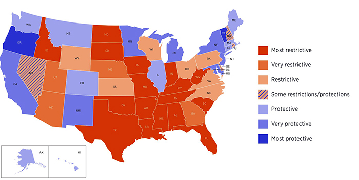 National abortion map