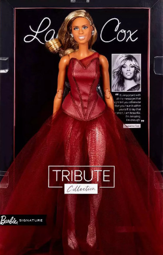 Laverne Cox in Barbie form