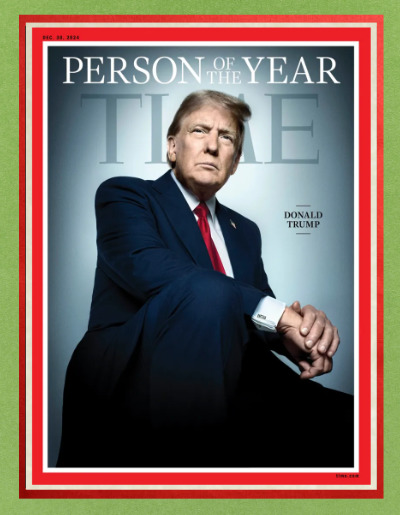 Trump's
Time Magazine 'Man of the Year' cover